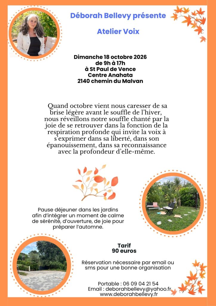 Retrouve ta voix.